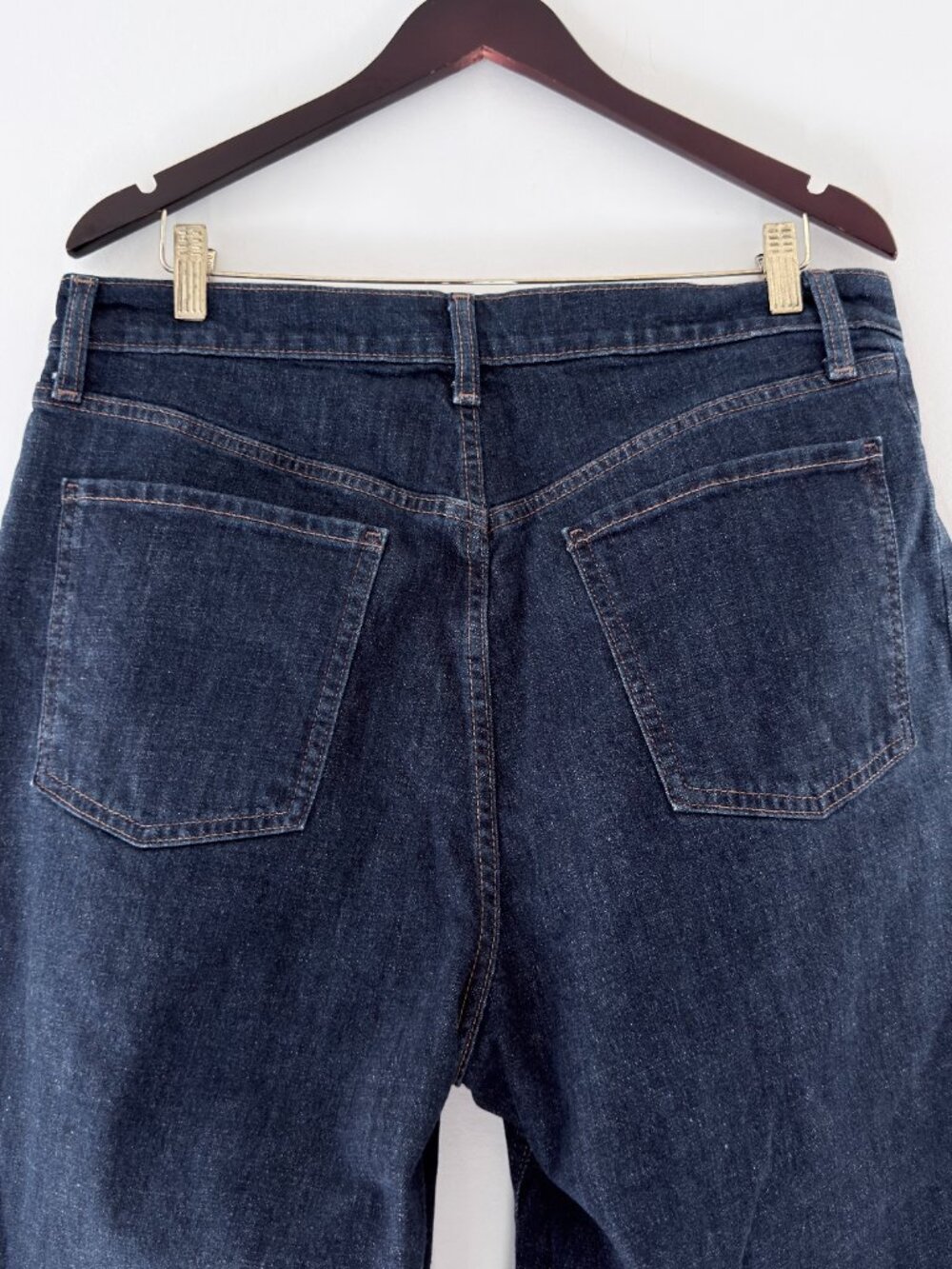 Old Navy High Rise Barrel Leg Jeans Womens 14 Short Blue Denim Skater Baggy - Picture 12 of 12